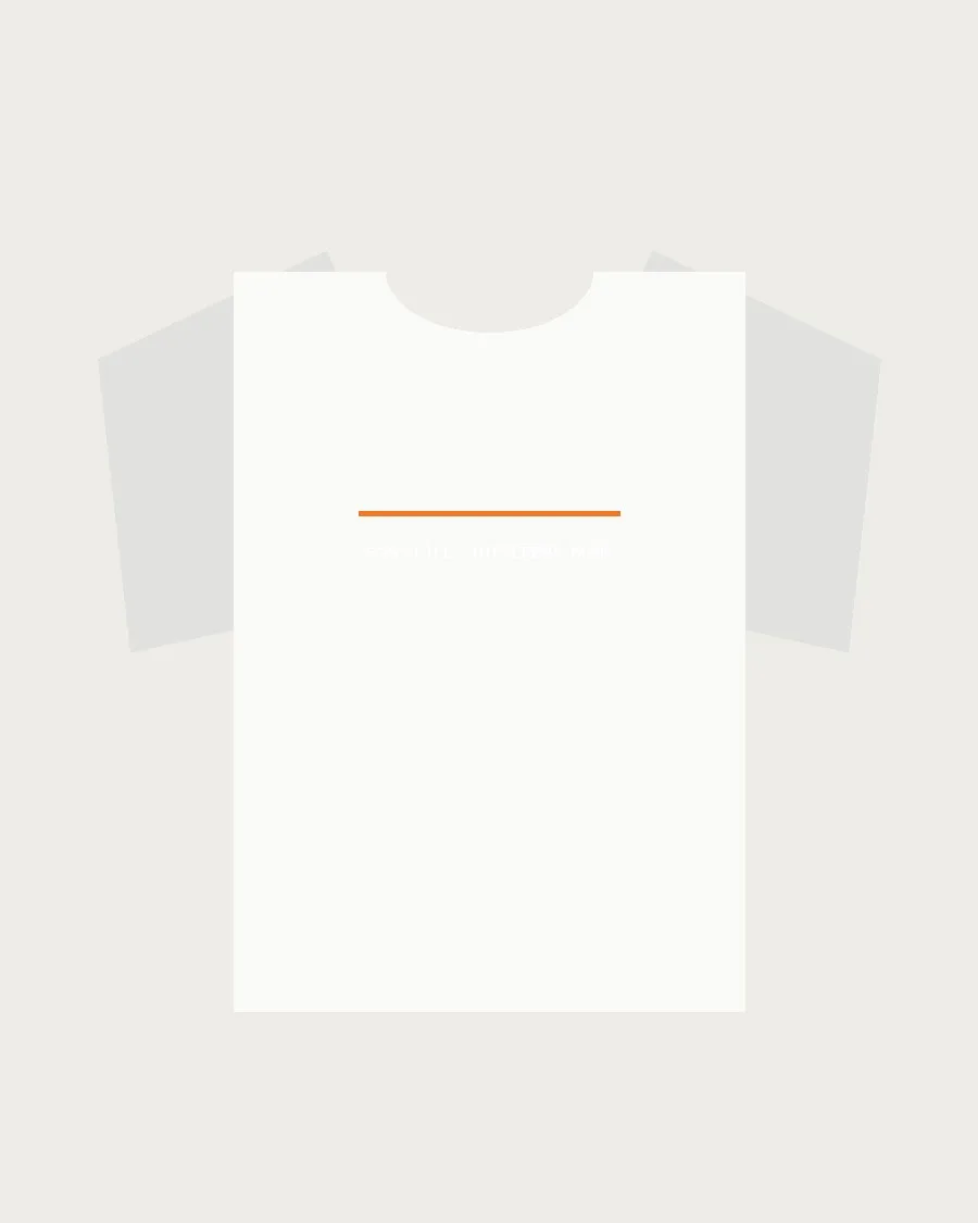 Cloud White Drop Shoulder Tee